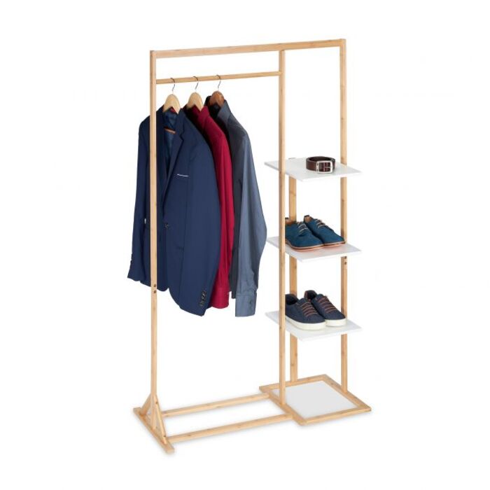 Relaxdays Clothes Rack with Shelf