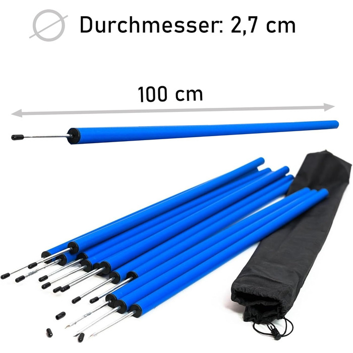 Набір для дресирування собак, 12 шлагбаумів, комплект для аджиліті, собачий спорт