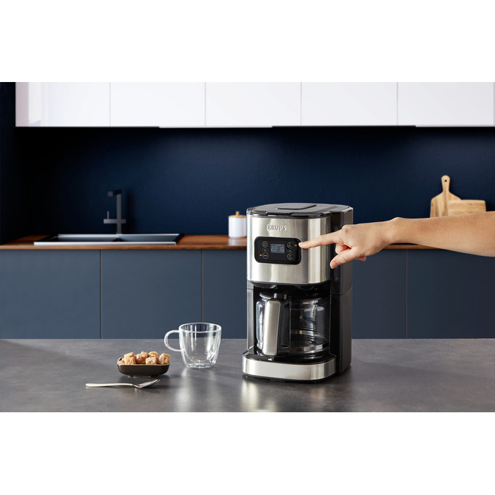 Кавоварка крапельна Krups KM480D, 1,25 л, сталева