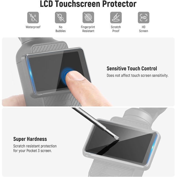 Набір фільтрів ND NEEWER для DJI Osmo Pocket 3: ND2-32, CPL, 0.72x, з захисними плівками