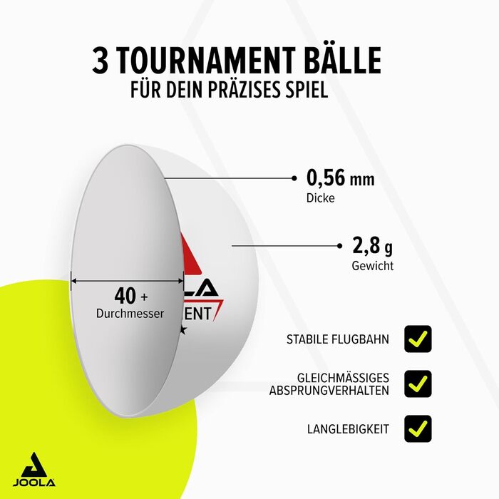 JOOLA Table Tennis Set Duo PRO: 2 Paddles, 3 Balls, Case - Red/Black, 6-Piece Set