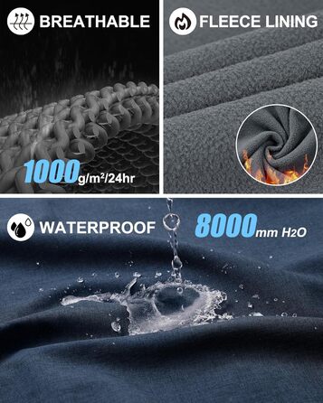 Чоловіча розкішна жилетка Softshell Weste 33,000ft з капюшоном, водонепроникна, темно-синього кольору (Heidekraut)