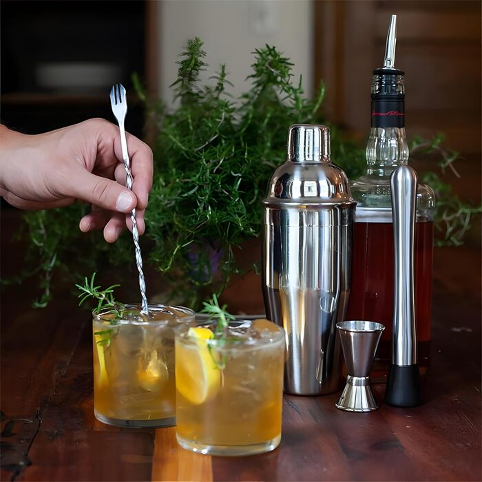 Набір для приготування коктейлів Retoo, нержавіюча сталь, 750 мл, 6 предметів, професійний барний аксесуар для дому та бару