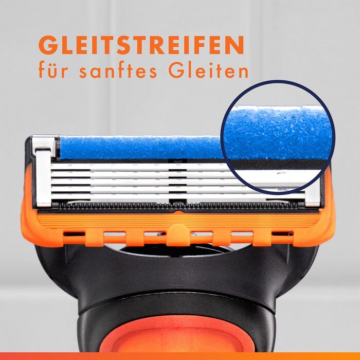Бритва Gillette Fusion 5 для чоловіків, металевий станок для вологого гоління, чорний (бритва + 3 смінні леза + захисний ковпачок)