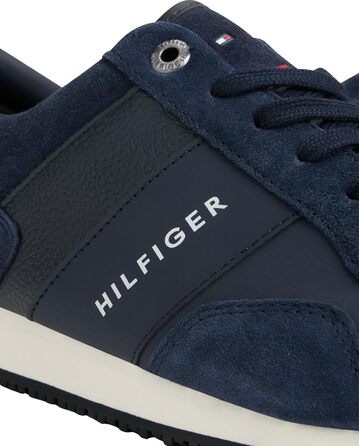 Кросівки Tommy Hilfiger чоловічі Runner Iconic з шкіри та замші, синій, 43 EU