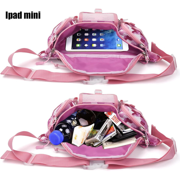 Тактична чоловіча поясна сумка Molle, водонепроникна, унісекс, рожевий камуфляж