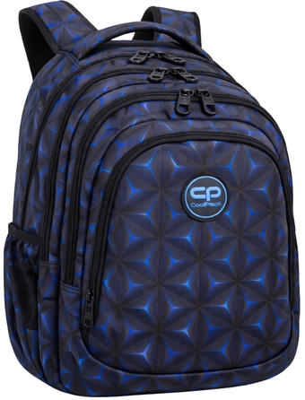 Багатофункціональний шкільний рюкзак CoolPack, чорно-синій, 28 л