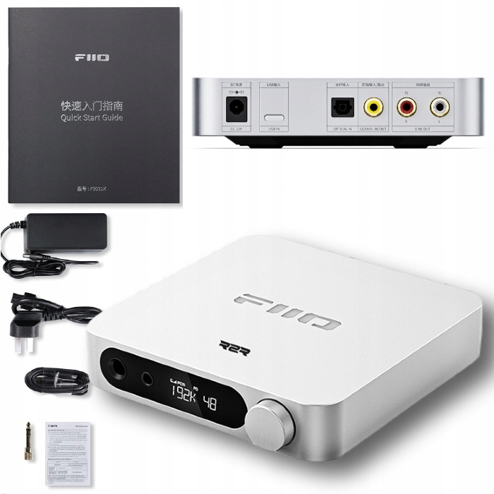 Настільний підсилювач для навушників FiiO K11 R2R - сріблястий