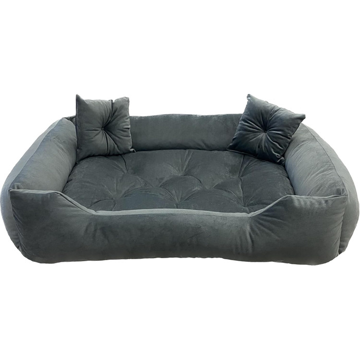 Ортопедичне собаче ліжко Dogs4Life Velours XL 135x100 см | Для великих собак | З водонепроникним покриттям | Зручне собаче ліжко | Легко мити | На відкритий простір | З бортиком