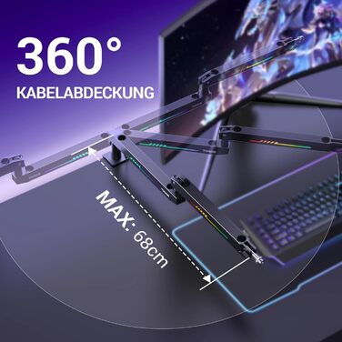 Кріплення для мікрофона TONOR RGB T90LP з підсвічуванням, для стрімінгу та студії