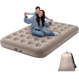 Надувний матрац для 2 осіб з електричним насосом, 190 x 125 x 20 см - для дому та кемпінгу