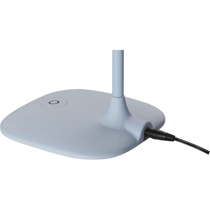 LED настільна лампа EMOS STELLA 6.5W з регулюванням яскравості, 4000K, гнучкий важіль, 1.7м кабель, CRI>80, 30000 год служби, блакитний колір