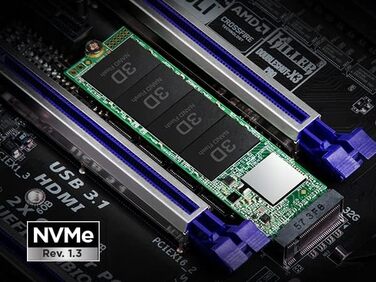 SSD Transcend 2TB MTE110S NVMe PCIe Gen3 x4 M.2 2280 - внутрішній накопичувач