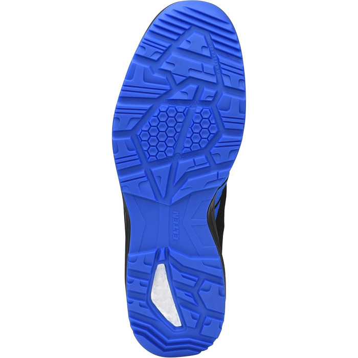 Робочі черевики ELTEN Larkin XXSports Black-Blue Low ESD S1, текстиль, сталевий капок, легкі, спортивні, чорні (40 EU), для жінок та чоловіків