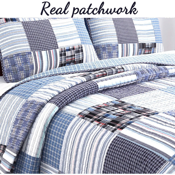 Комплект постільної білизни Cozy Line Home Fashions Moorea Wende, 3-частини (Деним, Twin)