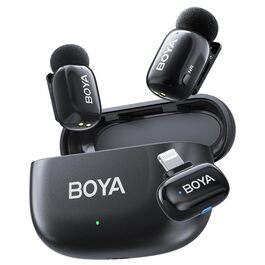 BOYA Mini 2: Бездротовий мікрофон-лавал'єр для iPhone 15/16/17 та Android з USB-C, 48kHz/24Bit, для Vlogging та TikTok