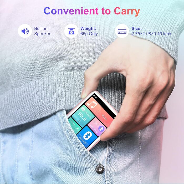 MP3-плеєр Oilsky 128GB Bluetooth 5.4, 2.4