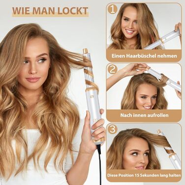 Набір для укладки волосся Golden Goods Airstyler 5-в-1: фен-щітка, плойка, стайлер для об'єму, випрямлення та завивки