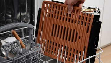 Електричний гриль Starlyf Smokefree 1250 Вт, термостат, знімна чаша, антипригарний, для дому, мідний, миється в посудомийці