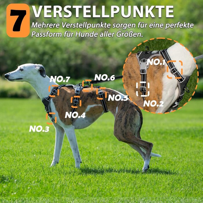 Шлейка для собак Huntboo, анти-витік, для панічних собак, світловідбиваюча, регульована, легка, чорна, розмір S, 1 шт.