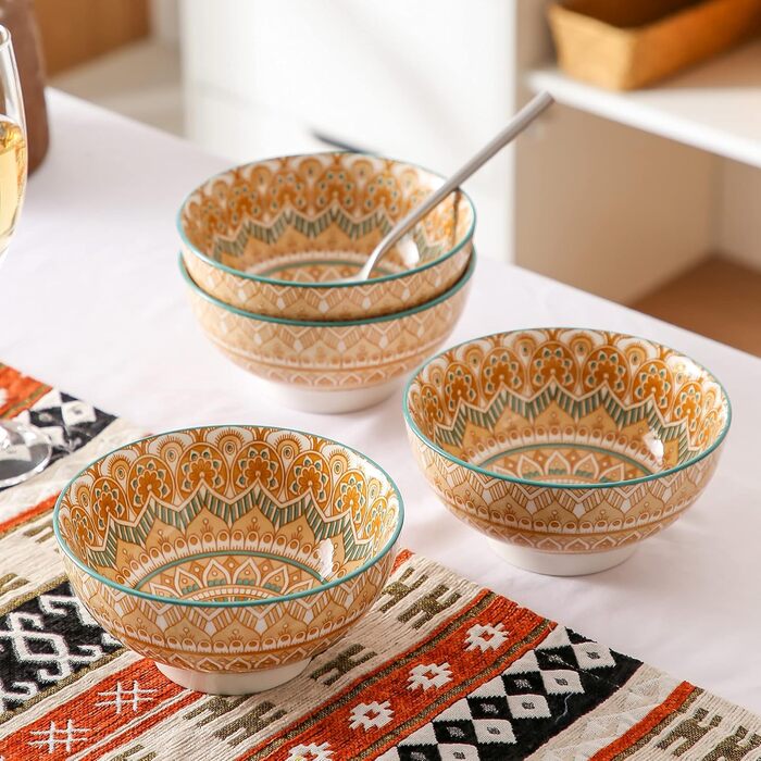 Сервіз столовий порцеляновий Vancasso MANDALA, 32 елементи, для 8 осіб, ручної роботи, богемський стиль