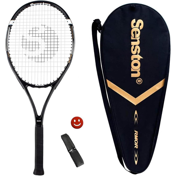 Senston Tennis Racket - Professional Training Set for Men & Women - Includes Bag, Overgrip & Vibration Dampener (27 Inch)