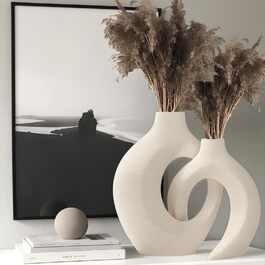 Керамічна ваза для квітів: стильна ваза в скандинавському стилі для дому, декор для вітальні та спальні