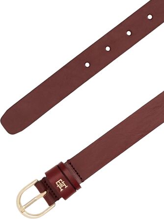 Жіночий шкіряний ремінь Tommy Hilfiger Essential Effortless 2.5, фіолетовий (Deep Rouge)