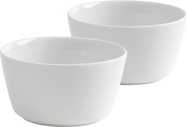 KAHLA 1UC268A9001UC BBQ Bowl Set 2-Piece | White Porcelain Bowl Set