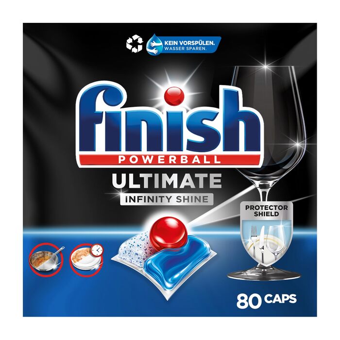Таблетки для посудомийної машини Finish Ultimate Infinity Shine, економ-упаковка, 80 шт.