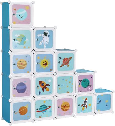 SONGMICS 15-Cube Storage Organizer - Blue