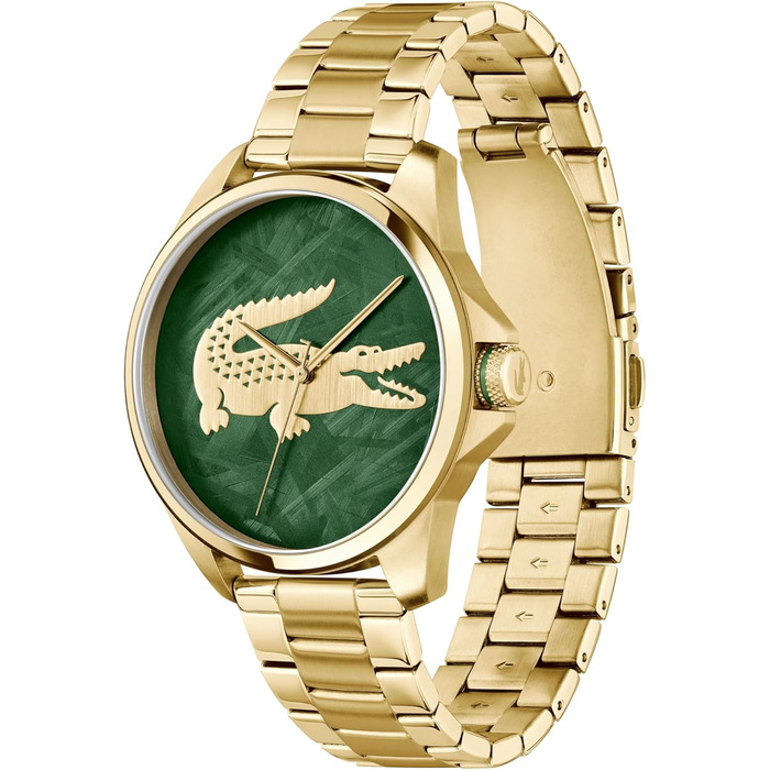 Годинник Lacoste Le Croc чоловічий кварцовий з браслетом з нержавіючої сталі (золотистий)