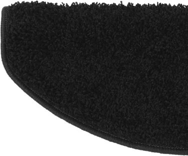 Набір килимків на сходи Floordirekt Barcelona (15 шт.) - чорні, напівкруглі, 65 x 23,5 см. Зносостійкі та легкі в догляді