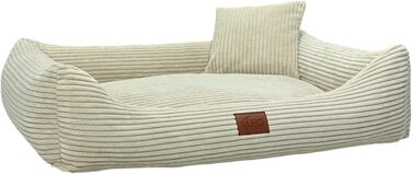 Крісло-лежанка для собак Leo4dog: зручне та миюче крісло-лежанка для собак маленьких, середніх та великих порід (Бежевий, S 67x52)