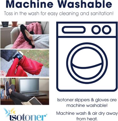 Тапочки чоловічі Isotoner з піною Memory Foam та підошвою для дому та вулиці (Large, Microterry Ash)