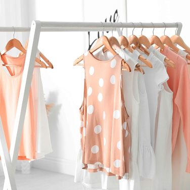HOUSE DAY Clothes Hangers Wood Natural Clothes Hangers Natural Wood Clothes Hangers 20 Pieces Clothes Hangers Stable Clothes Hangers Swivel Jacket Hangers Suit Hangers Clothes Hangers Wood Wide 44.5cm made of natural wood