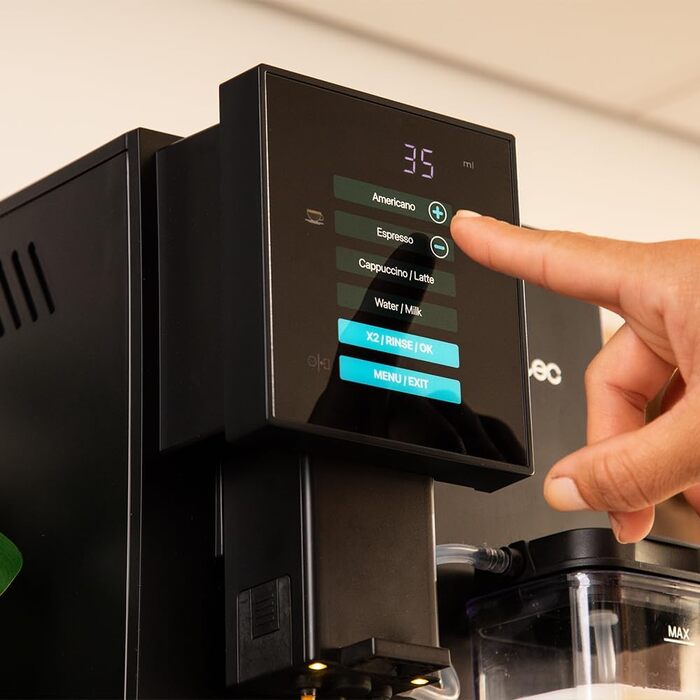 Кавомашина Cecotec Cremmaet Compactccino 1350 Вт, 19 бар, з автоматичним очищенням, вбудованим млином і Thermoblock, чорна