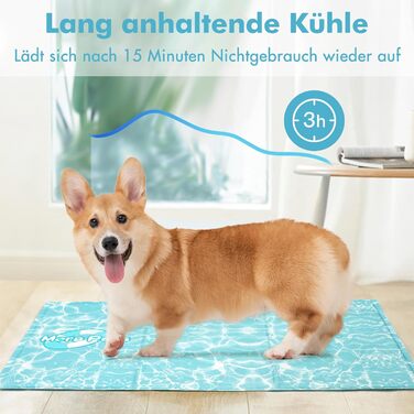 Pawtasy Cooling Mat for Dogs and Cats, Cooling Blanket for Dogs, Cooling Pad with Non-Toxic Gel, Self-Cooling Cooling Mat for Pets, Cooling Dog Mat - M (35.6 x 20 inches)