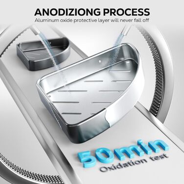 Поличка для душу Nieifi без свердління, кутова, з нержавіючої сталі, 4 яруси, чорна, для ванної кімнати та душу