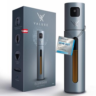 Розпилювач для олії та оцту VALUXE® з нержавіючої сталі з УФ-покриттям та фільтром - пляшка-розпилювач для олії, оцту та оливкової олії (блакитний)
