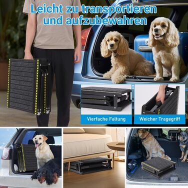 Рампа для собак Extra Breit, для великих собак до 70 кг, алюмінієва, 160 x 44 см