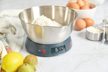 Кухонний пальник Zyliss E980202 с цифровою кухонною вагою, сріблястий/чорний | Для смаження та карамелізації
