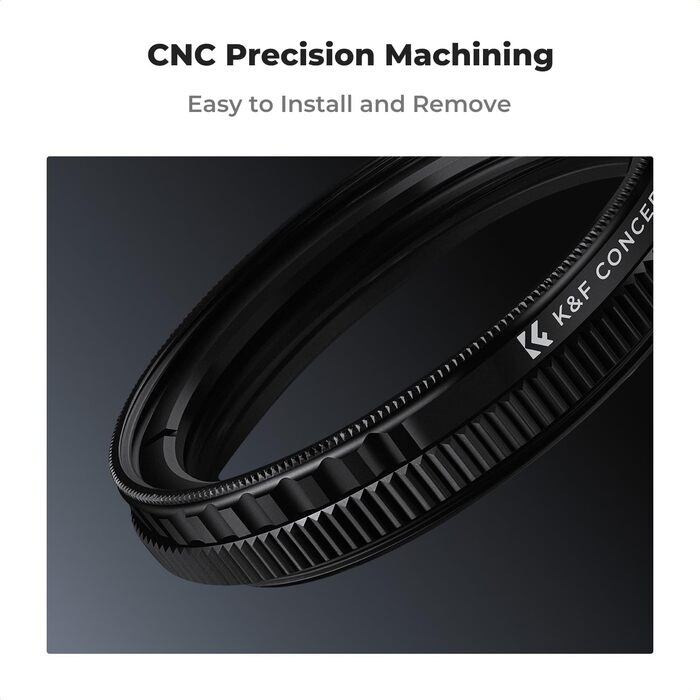 Поляризаційний фільтр K&F Concept CPL для відеореєстраторів N5/N4 Pro/S1 Pro/E1/E1 LITE/E2/E3, усуває відблиски