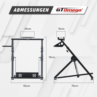 Тримач для ігрового керма GT OMEGA APEX – сумісний з Logitech G923, G29, G920, Thrustmaster T300, T500, TX, TH8A, Fanatec (PS4, Xbox)