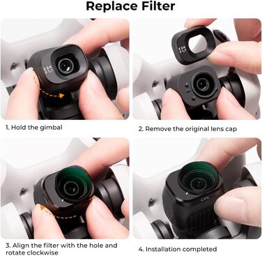 Набір фільтрів K&F Concept Mini 4 Pro: ND, CPL, 6 шт. для DJI Mini 4 Pro