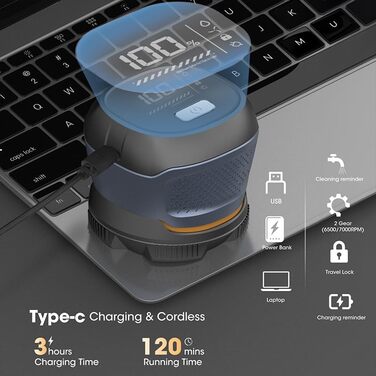 Електричний гостроювач голови для чоловіків Glatzen Rasierer, водонепроникний IPX6, LED дисплей, бездротовий, з індикатором заряду батареї