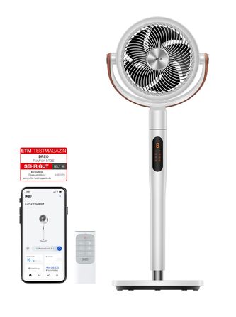 Dreo PolyFan 513S: Тихий розумний вентилятор з широким охопленням та 6 режимами