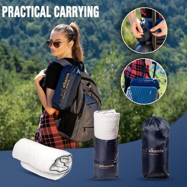 Alkamto Unisex Memory Foam Travel Pillow