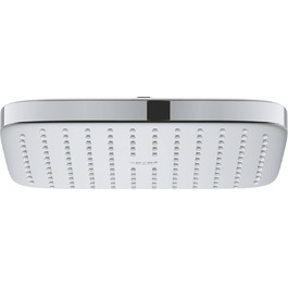 GROHE Vitalio Start 250 Showerhead (water-saving, anti-limescale system, durable surface), chrome, 26815000 (square)