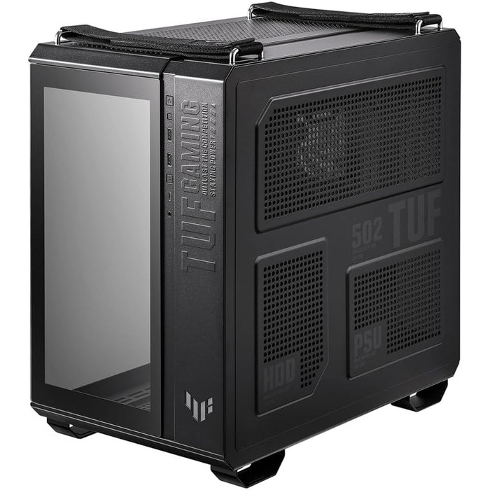Корпус ПК ASUS TUF Gaming GT502 PLUS TG Black: двокамерний, підтримка 360mm радіаторів, ATX